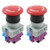 Nxtop 2PCS 600V 10A Red Mushroom Emergency Stop Push Button Switch 22mm NO NC