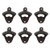 Cast Iron Wall Mount Bottle Openers with Mounting Screws (Set of 6) (vintage)