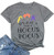 Women Its Just A Bunch of Hocus Pocus Funny Halloween Costume T Shirt Tee Tops Size XL Gray