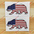 2 4 Glossy California Bear Cali American US Flag Decal Sticker Car Vinyl Republic