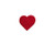 50 Pack Red Ribbon Awareness Silicone Heart Pins 50 Pins in a Bag