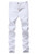 Mens White Skinny Slim Fit Stretch Straight Leg Fashion Jeans Pants 28W