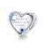 BAMOER 925 Sterling Silver Love Heart Strarry Moon and Star Bead Charm Love Heart with CZ Charm Birthday Fits Original DIY Charm Bracelets Accessories
