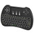 IIDEE 2.4GHz Mini Wireless Keyboard with Mouse Touchpad Rechargeable Combos for PC, Pad, Google Android TV Box and More (backlit(white))