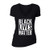 XtraFly Apparel Womens Black Lives Matter BLM America VNeck Short Sleeve TShirt