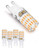 G9 Ceramic Base LED Light Bulbs 4W Warm White 3000K  G9 Base Bulbs 40W Halogen Equivalent 450LM G9 Warm White Bulbs for Home Lighting Nondimmable 5 Pack