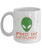 funny alien UFO gift area 51 coffee mug
