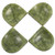 mookaitedecor Green Jade Thumb Worry Stone Pocket Palm Stones Crystal Healing Reiki Stress Relief Pack of 4 Semicircle Shape