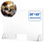 Sneeze Guard Acrylic Protective Sneeze Shield Table Desk Checkout Counter Plexiglass Shield Sneeze GuardClear 24 Wide x 24 Tall