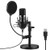 USB MicrophoneARCHEER Studio Condenser Computer PC Microphone Kit with Adjustable Scissor Arm Stand Shock Mount for Instruments Voice Overs Recording Podcasting YouTube Karaoke Gaming Streaming