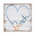 Sincere Surroundings Perfect Pallet Petites 8" x 8" Wood Sign, Beach heart