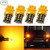 Antline 3157 3156 3057 4157 3056 LED Bulbs Amber Yellow, 12-24V Super Bright 1000 Lumens Replacement for Turn Signal Blinker Lights, Side Marker Lights (Pack of 4)