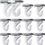 30 Pairs Aluminum Ceiling Hooks for DropCeiling TBars 30 Right and 30 Left Ceiling Hanger TBar Track Clip Suspended Ceiling Hooks for Hanging Plants Office Signs Decorations
