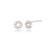 JRAHEL 925 Sterling Silver Cubic Zirconia Tiny Circle Stud Earrings for Women