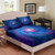 Erosebridal Purple Starry Sky Fitted Sheet Twin Size Kids Teens Galaxy Sheet Set Outer Space Star Universe Printed Bed Cover for Boys GirlsDecorative 2 Pcs Bedding Set 1 Fitted Sheet 1 Pillow Case