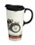 Cypress Home Motorcycle Ceramic Travel Coffee Mug, 17 ounces
