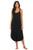Ekouaer Long Nightgown Womens Sleeveless Sleep Dress Summer Slip Night Dress Cotton Sleepshirt Black L