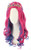Topcosplay Audrey Wig With Crown Cosplay Costume Wig Long Wavy Pink Blue Halloween Party Wig Kids Wig and Crown
