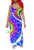 Ophestin Women Casual Sleeveless Strap Spiral Tie Dye Print Bodycon Summer Beach Split Long Maxi Party Dress Blue XXXL