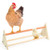 Vumdua Chicken Perch Stand Chicken Wood Stand Chicken Swing Bird Perch Stand Toy for Chicken Chicks Bird Parrot Hens Macaw