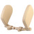 LEADSIGN Adjustable Car Headrest  A Comfortable and Safe Car Seat Pillow for Head and Neck Support During Car Travel PVC Beige