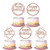 12Pcs Rose Gold Glittery Happy Birthday Cake Topper for Birthday Party DecorationsBirthday Party Cake Topper DecorBoy Girls Birthday Cake Decor?Double Sided Glitter?