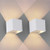 OOWOLF Sconce Set of 2 LED Wall Lamp 3000K Warm White Up and Down Outdoor Indoor Waterproof IP65 Aluminum LED Wall Lighting Replaceable G9 LED Bulb 100V240V for Bathroom Hallway Patio White
