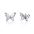 Presentski Butterfly Earrings Studs 925 Sterling Silver Cute Animal Cutout Earring Dainty Gift for Girls Teens Women