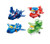 Super Wings - Transforming Toy Figures 4 Pack |Agent Chase, Flip, Jerome and Mira | 2'' Scale