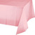 Mountclear 12-Pack Disposable Plastic Tablecloths 54" x 108" Rectangle Table Cover (PINK)