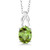Gem Stone King 925 Sterling Silver Green Peridot Pendant Necklace For Women 300 Ct Oval Gemstone Birthstone With 18 Inch Silver Chain