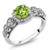 Gem Stone King 925 Sterling Silver Green Peridot Womens Engagement Ring 117 Ct Gemstone Birthstone Size 5 Gem Stone King 925 Sterling Silver Green Peridot Womens Engagement Ring 117 Ct Gemstone Birthstone Size 5