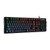 Tulichid Mechanical Gaming Keyboard USB Wired SplashProof Keyboard Rainbow LED Backlight Floating Keyboard for Desktop Computer PC 104 Keys Black