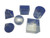 Ajax Scientific 6 Piece Plastic Geometric Volume Relationship Set Clear