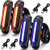 4 Pieces Bike Rear Tail Light USB Rechargeable Bicycle Taillight Ultra Bright Bike LED Safety Light Waterproof Cycling Taillight 7 Light Modes for Road Mountain Bike