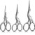3 Pieces Stork Scissors Stainless Steel Crane Design Sewing Scissors Embroidery Scissors Tailor Scissors Dressmaker Shears for Embroidery Paper Cutting Sewing and Daily Activities Silver