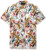 Sean John Mens Printed Button Down Shirt Dazur White 4XL
