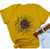 Sunflower Graphic Tee Top T Shirt for Womens Short Sleeve Graphic Casual T Shirts Tee Top M As Shown
