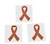 12 Orange Ribbon Awareness Tattoo Stickers KIDNEY LEUKEMIA MULTIPLE SCLEROSIS by FX