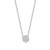 Sterling Silver Round Created Diamond Tiny Dot Opal Choker Necklace Opal Tiny Dot Necklaces for Womensilverdot