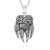 925 Sterling Silver Celtic Viking Bear Paw Pendant Necklace 18