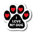 I Love My Dog Pawprint Car Magnet By Magnet Me Up 5 Paw Print Auto Truck Decal Magnet