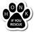 Magnet Me Up Honk if You Rescue Pawprint Car Magnet Paw Print Auto Truck Decal Magnet
