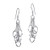 Trendy Five Cascading Circles 925 Sterling Silver Dangle Earrings