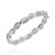 AeraVida Intricate Braid Stackable Band 925 Sterling Silver Ring 7