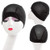 3Pack Mesh Dome Wig Caps for Making Wigs Spandex Stretchable Nylon Net Dome Wig Caps with Wide Elastic Band for WomenMen Mesh CapM Size