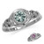 Silvershake Simulated Color Change Alexandrite White Gold Plated 925 Sterling Silver Celtic Knot Ring Size 11