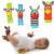 Play It Deals Foot Finders  Wrist Rattles for Infants Developmental Texture Toys for Babies  Infant Toy Socks  Baby Wrist Rattle  Newborn Toys for Baby Girls  Boys Includes 4 rattles