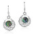 Swirl Circle Filigree Abalone Shell Inlay 925 Sterling Silver Dangle Earrings Swirl Circle Filigree Abalone Shell Inlay 925 Sterling Silver Dangle Earrings