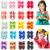40PCS Baby Girls Hair Bows Ties 3inch Grosgrain Ribbon Bows Elastic Hair Ties Ponytail Holders for Toddlers Kids Children Teens